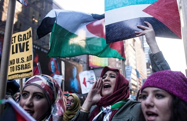 Anti-Israel demonstrators