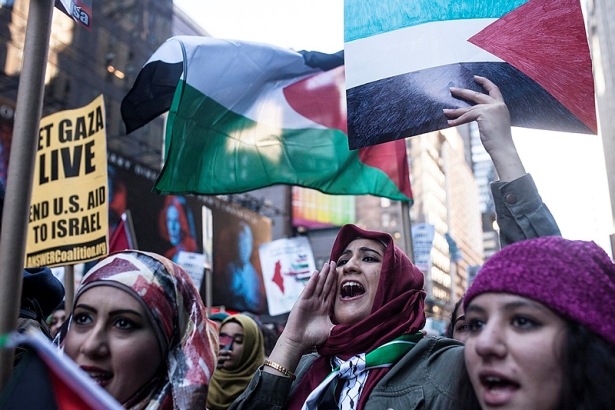 Anti-Israel demonstrators